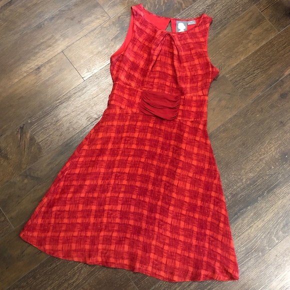 Anthropologie Dresses & Skirts - EUC Anthro Girls From Savoy Goji Silk Plaid Dress
